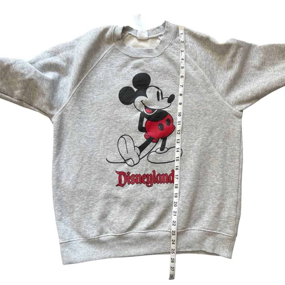 Disneyland Women’s Gray Crewneck Sweatershirt With Mickey Mouse Medium Disney - Picture 6 of 10